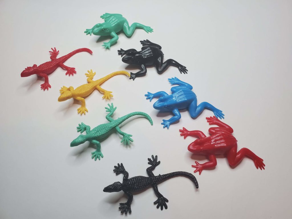 Math - Toy Frogs and Lizards - Dollar Tree