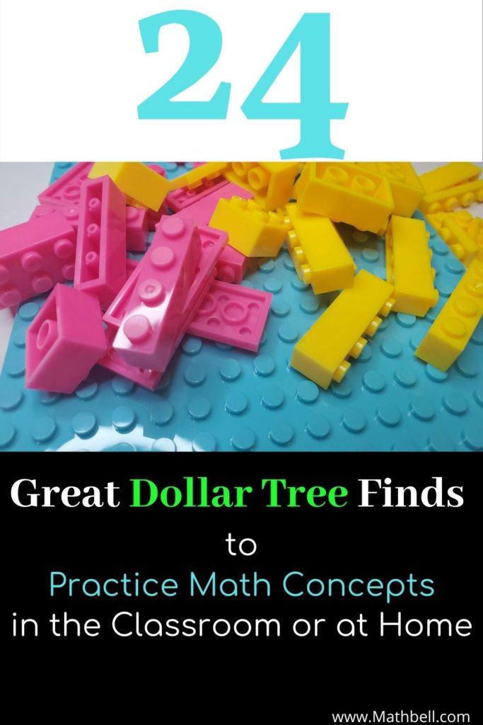 24 Great Dollar Tree Finds to  Practice Math Concepts in the Classroom or at Home