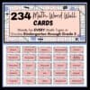 234 Math Word Wall Cards